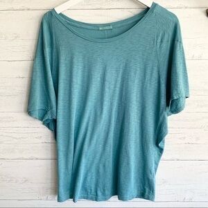 LAmade Scoop Neck Aqua Maternity Tee